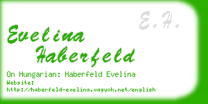 evelina haberfeld business card